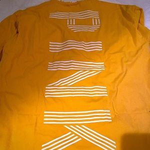 PINK yellow long sleeve shirt